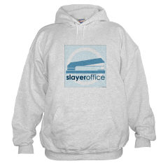 Hooded sweatshirt with the slayeroffice logo